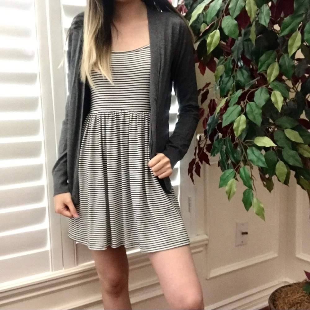 Forever 21 Spaghetti Strap Striped Dress